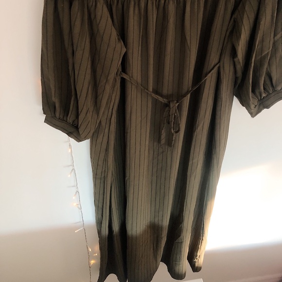 Olive button down dress (nwt) - Picture 9 of 12